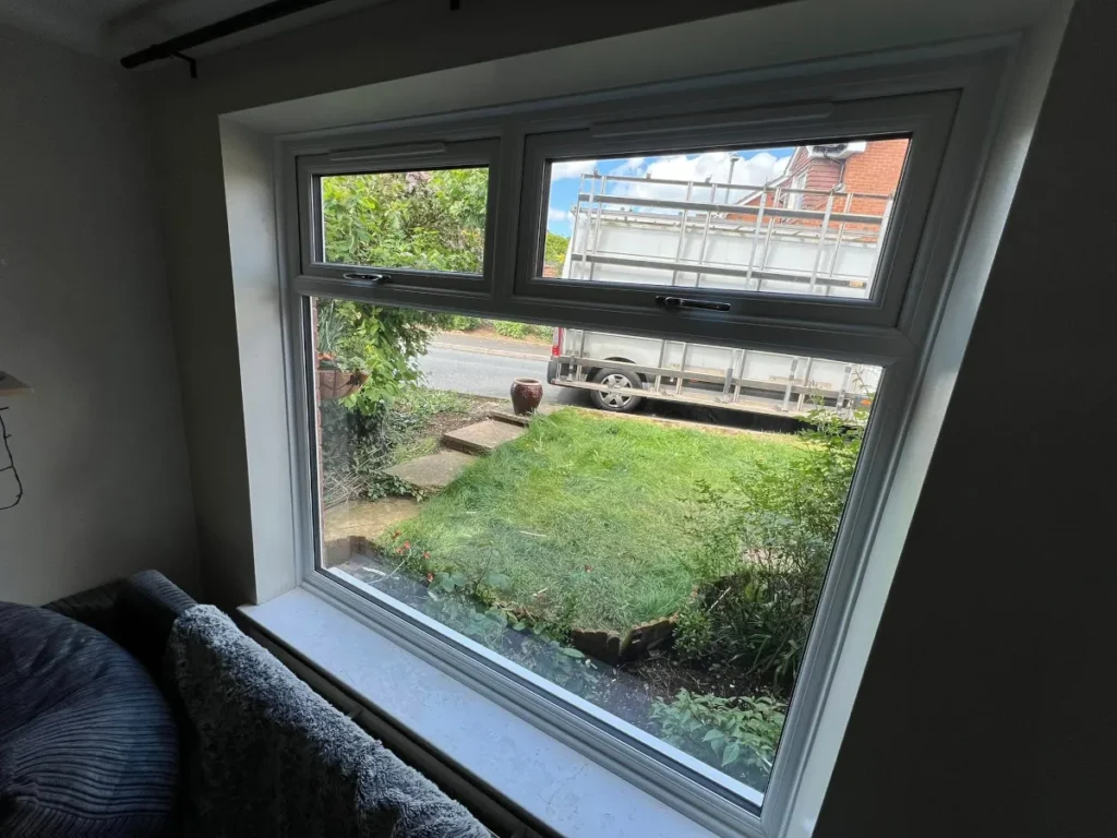 Gone are the old wooden windows